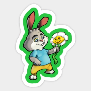 cheerful hare Sticker